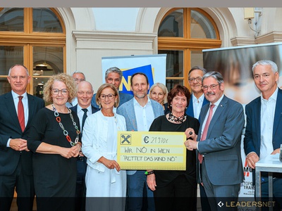 Rund 25.000 Euro Spendenergebnis zum Jubiläum von "Wir NÖ in Wien"